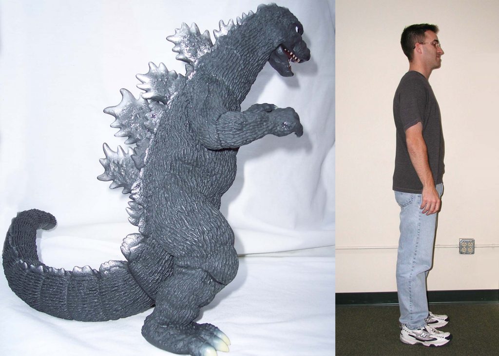 Godzilla Figure Next to Profile