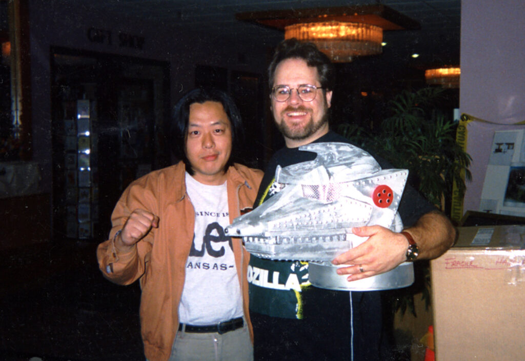 Paul Gavins with Mechagodzilla 74 head