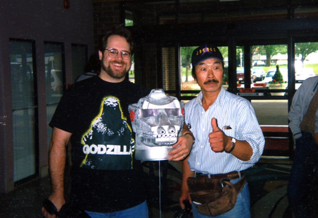 Paul Gavins with Mechagodzilla 74 head