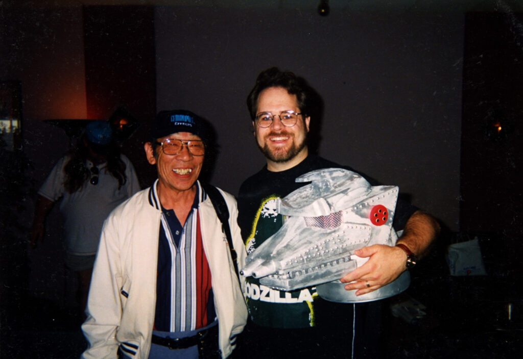 Paul Gavins with Mechagodzilla 74 head
