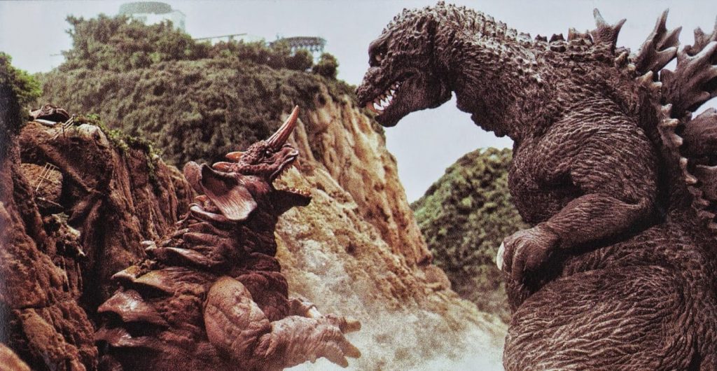 Godzilla fights Baragon