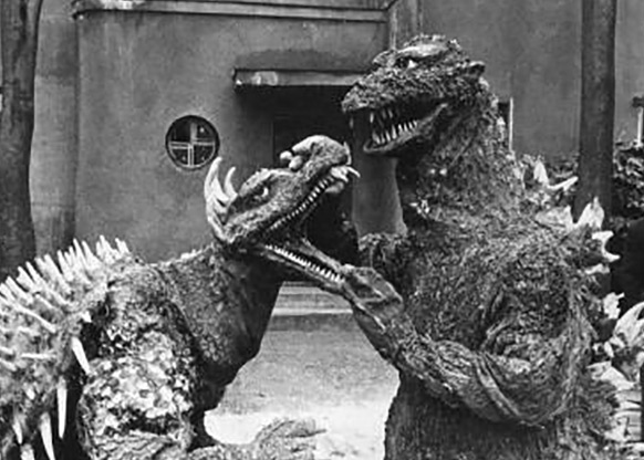 Godzilla and Angurius
