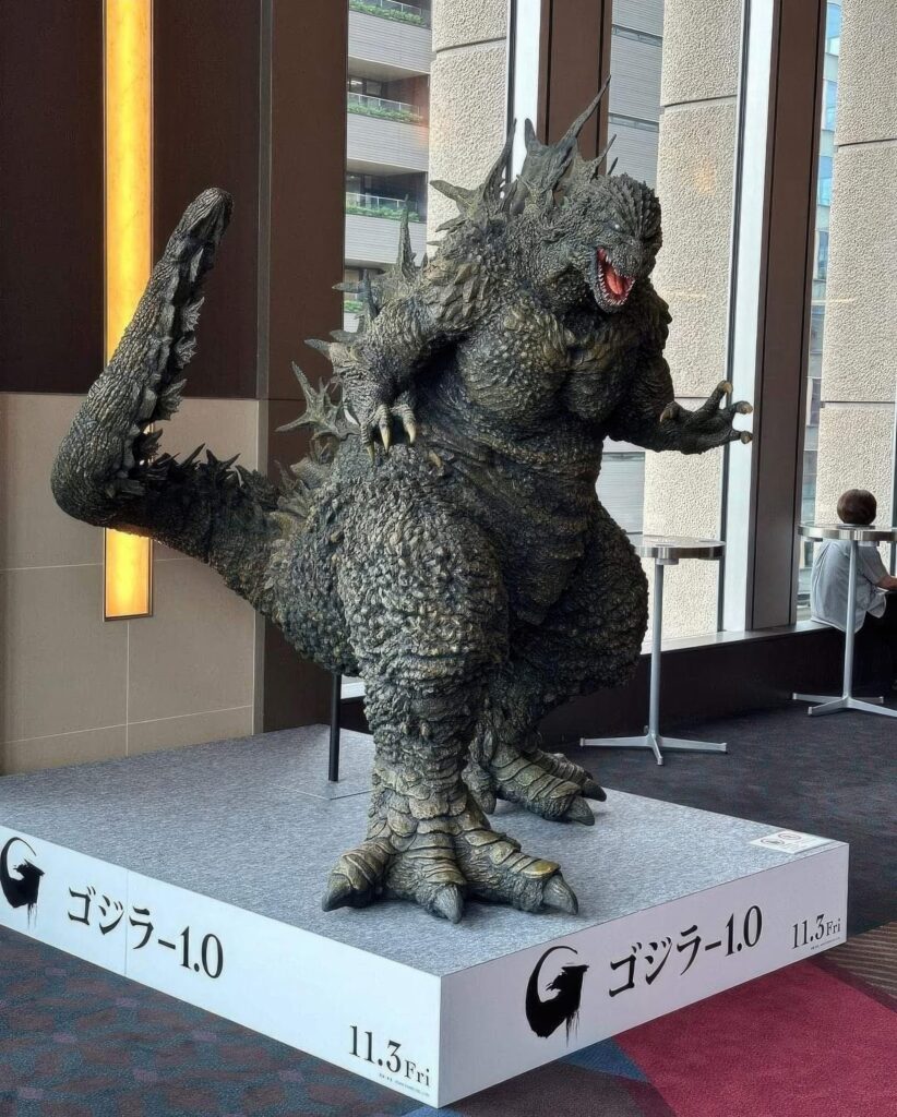 Godzilla Minus One Toho Cinemas Statue