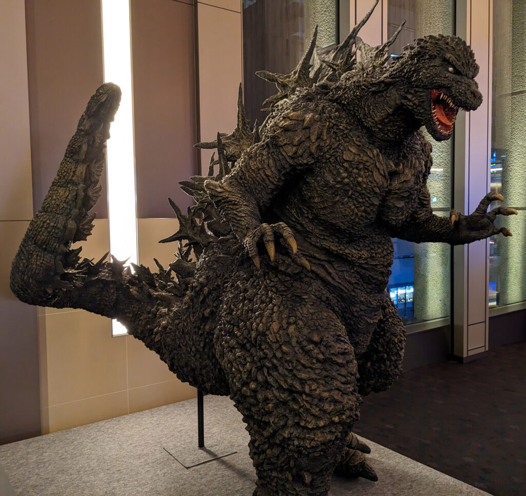 Godzilla Minus One Toho Cinemas Statue