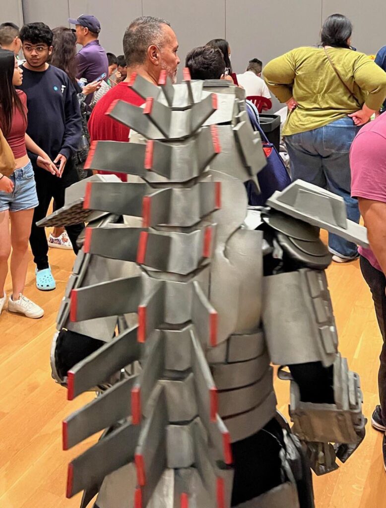Seth Ortega Anime Mechagodzilla costume at Asia Night Market