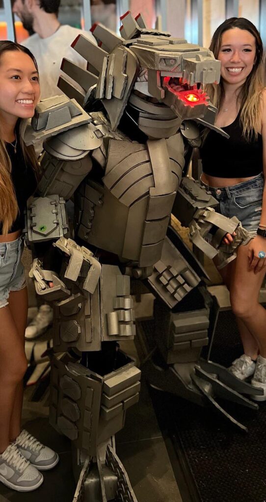 Seth Ortega Anime Mechagodzilla costume at Asia Night Market