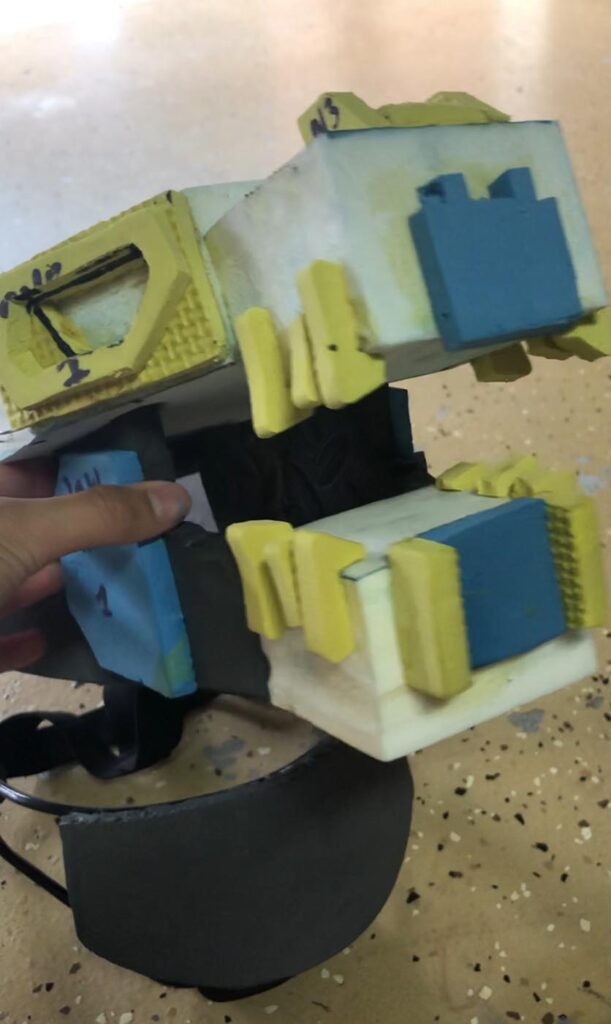 GvK Mechagodzilla - Foam head created out of several different colors and thicknesses of EVA foam.