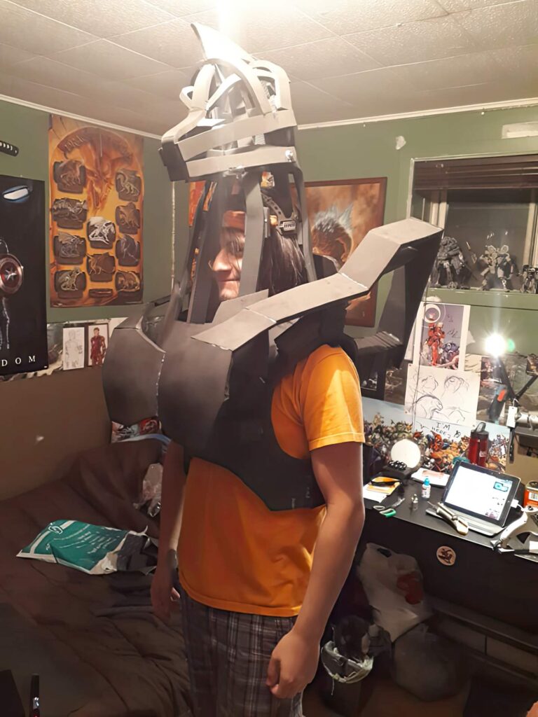 Jonathan Le Guedar Mechagodzilla body and torso out of EVA foam