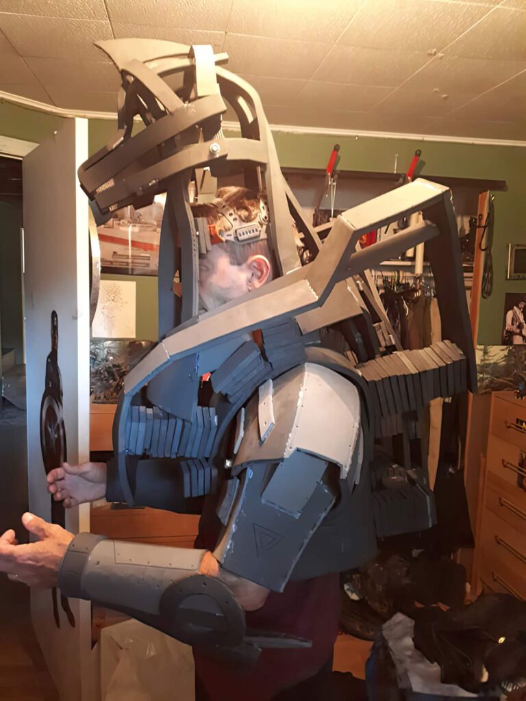 Jonathan Le Guedar Mechagodzilla body and torso out of EVA foam