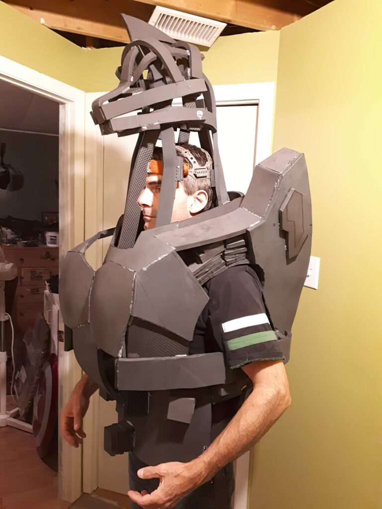 Jonathan Le Guedar Mechagodzilla body and torso out of EVA foam