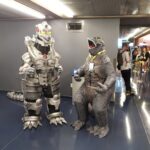Jonathan Le Guedar Mechagodzilla next to blow up Godzilla 2014