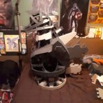 Jonathan Le Guedar Mechagodzilla side view of torso with dorsals