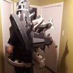 Jonathan Le Guedar Mechagodzilla back view of torso with dorsals