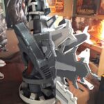 Jonathan Le Guedar Mechagodzilla back view of torso with dorsals