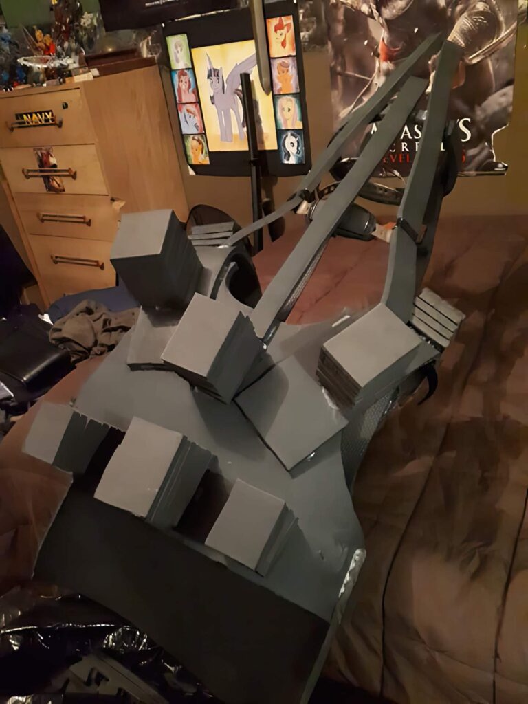 Jonathan Le Guedar Mechagodzilla super structure for head and torso