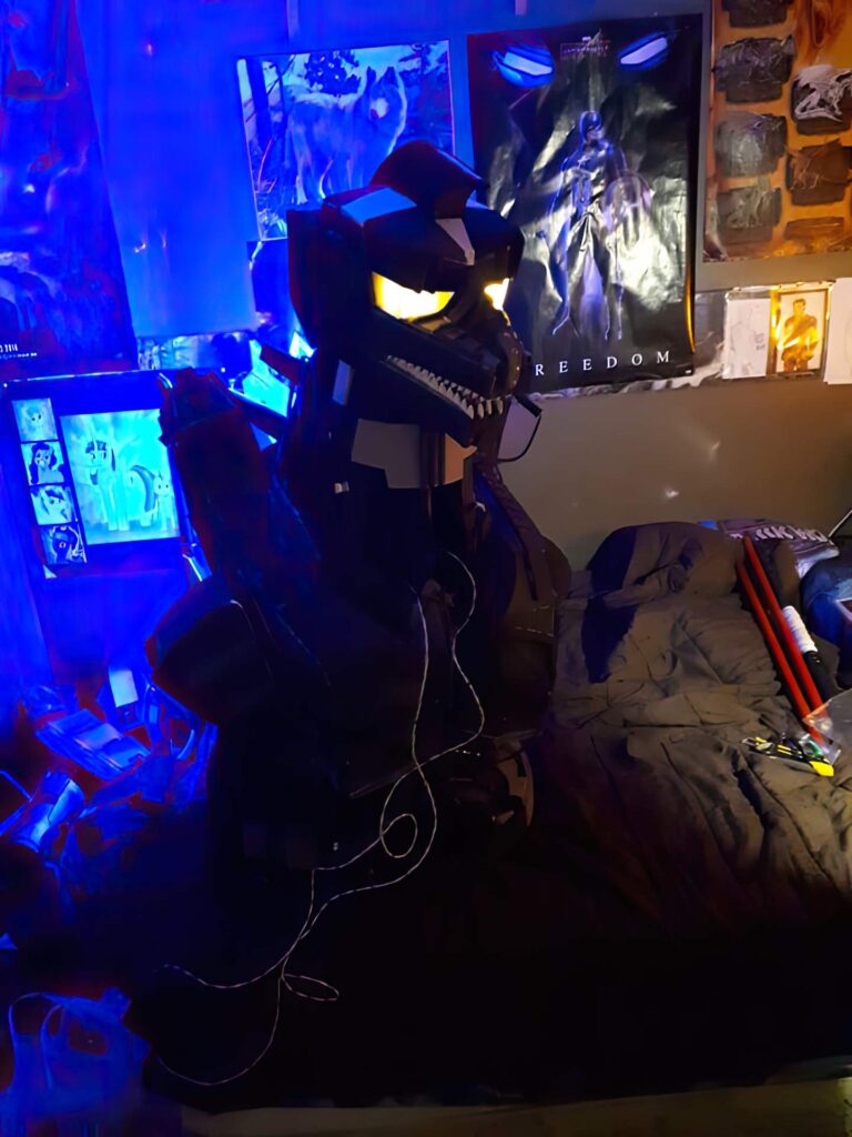 Jonathan Le Guedar Mechagodzilla lighting dorsal area