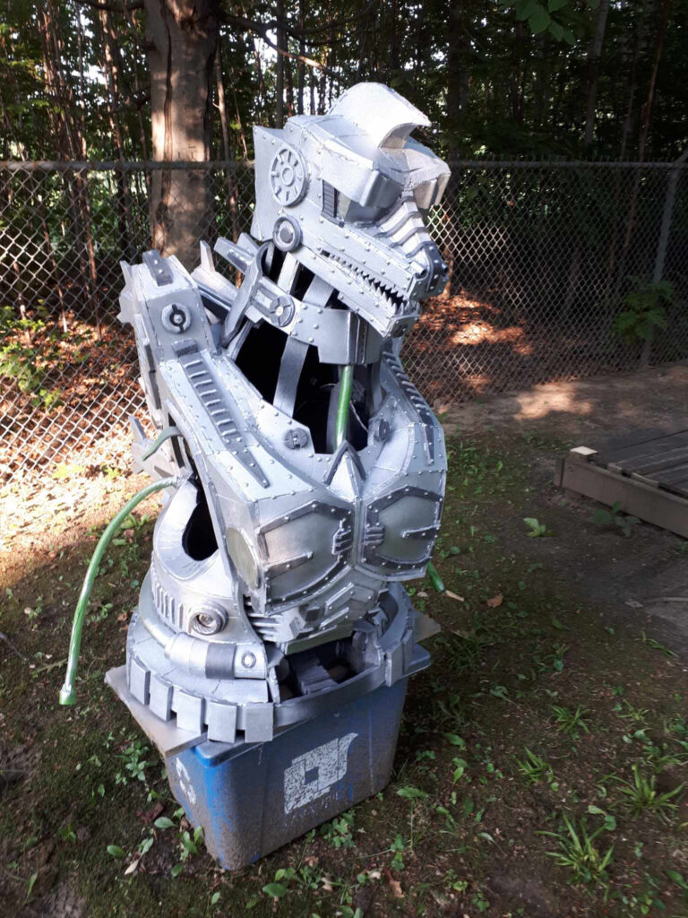 Jonathan Le Guedar Mechagodzilla painting torso