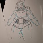 Jonathan Le Guedar Mechagodzilla sketch