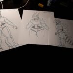 Jonathan Le Guedar Mechagodzilla 3 sketches