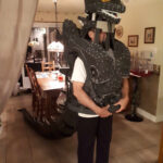 Jonathan Le Guedar Mechagodzilla test fitting body, head and tail