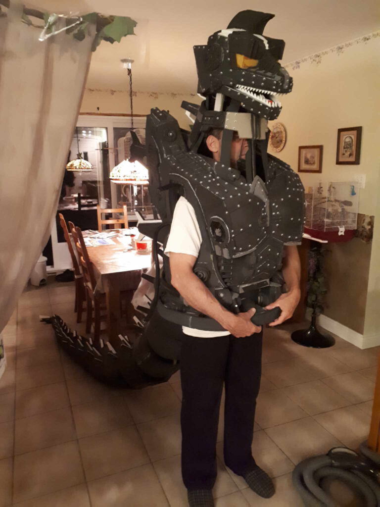 Jonathan Le Guedar Mechagodzilla test fitting body, head and tail